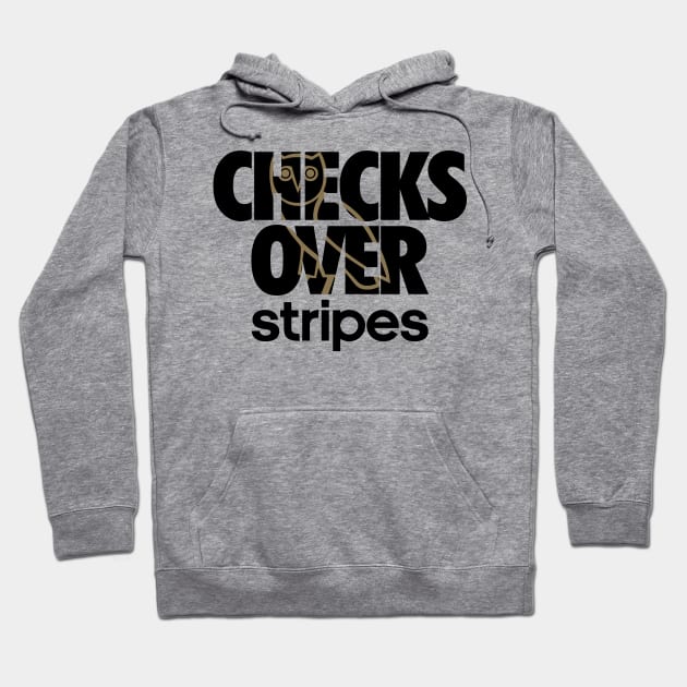 CHECKS OVER STRIPES Hoodie by YourLuckyTee